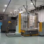 Powder coating automated booth